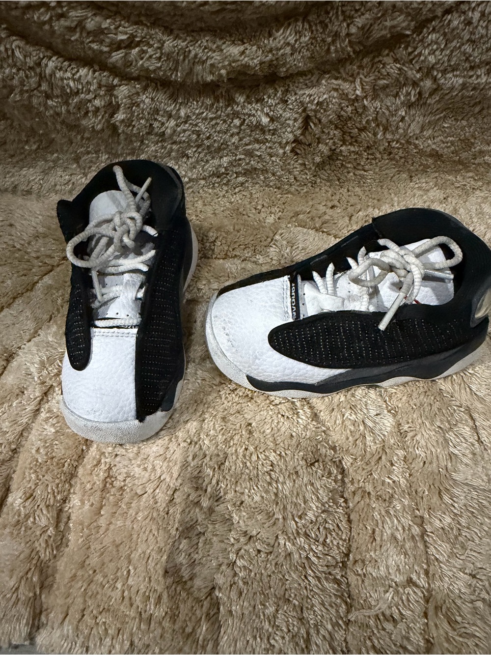 Jordan Kids Black and White Basketball Sneakers